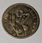  heads I Win Tails You Loose  Coins - Flip Nude Woman Token Coin Nice Lot Of 3