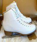 New Jackson Classic 200 White Figure Ice Skates Mark I Blades Women s Size 8