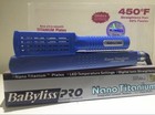 Babyliss Pro 1 1 4 Inch Nano Titanium 450f Straightening Iron - Blue