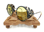 Antique Willson Amber Tortoise Shell Sunglasses Goggles Vtg Steampunk Glasses W