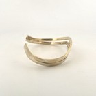 Taxco Sterling Silver Wavy Modernist Cuff Bracelet Signed Mexico  Vintage Estate