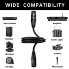 25ft Flexible Dmx Cable 3 Pin Signal Xlr Male To Female Dmx Cables Wire For S   