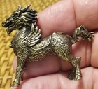 Shadowbox Miniature-brass Chinese  kirin  Dragon Horse Figurine