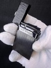 S t  Dupont Ligne2 Classical Black Brushed Vintage Lighter Ping Sound Metal