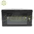 6u Wall Mount It Data Network Server Rack Cabinet Enclosure 15 5  Depth Black