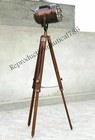 Vintage Retro Marine Tripod Spotlight Searchlight Floor Lamp Nautical Flo X-mas 