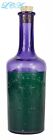 Deep Purple Antique Colgate Florida Water Bottle Colorful Label W  Full Contents