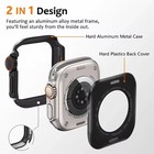 2-in-1 Metal Rugged Case Bumper For Apple Watch Ultra 11 10 9 8 7 49 46 45 44mm