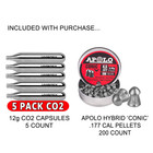 Umarex Avera  177 Cal Pellet Air Pistol W  200 Pellet   5 Co2 Bundle  2252116 
