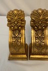 Drapery  Rod Holder swag Holder  Wall Sconces  Gold  Tone  Resin  Pair 