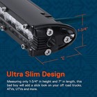 2pc 7  Ultra-slim Single Row Off Road Cree Led Light Bar  1530lm   18w   ip68   