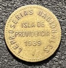 Venazuela 1939 12 1 2 Centimos Leper Colony Brass Coin W description Card