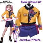 2025 Rumi Zoey Mira Kpop Demon Hunters Cosplay Dress Kids Girl Costume Halloween