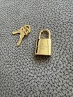 Louis Vuitton Padlock Lock 2 Key Brass Shinny Gold Number 315