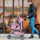 Bestpet3-wheel Pet Stroller Dog And Cat Stroller Breathable Mesh Lightweight