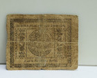 1776  1 1 3 Colonial Currency Dollar Note Maryland  pin Holes 
