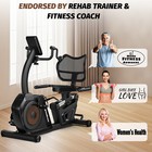 Magnetic Recumbent Exercise Bike  Stationary Bikes For Home With Arm Exerciser