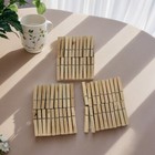 60 Pcs Wooden Clothespins Heavy Duty Wood Clips For Laundry Crafts Photos