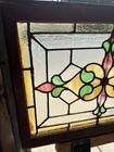   Antique Stained Glass Transom Window   29 5 X 21 75   Architectural Salvage