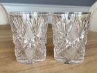 Antique American Brilliant Cut Crystal 3 3 4    Tumbler Old Fashioned - Set Of 2