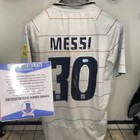 Autographed Lionel Messi  30 Signed Fc Barcelona 2004 Custom Jersey Beckett Coa