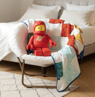 Lego   Kids Multicolor Coral Fleece Throw Blanket 46  X 60 New    carefully Shipped