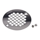 Oatey 3-3 8 In  Polished Chrome Stainless Steel Shower Drain Strainer