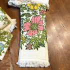Dundee Old Stock Vintage Towel Set - 100  Cotton - Floral - 4 Piece Set