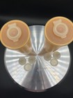 Vtg  2 Sets  Tupperware Tumblers 107-50 W  Sprinkler Shaker   Sipper Lids Yellow