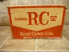 Vintage Rc Royal Crown Cola Red Soda Pop Case Giant Half Quart   St Paul Mn