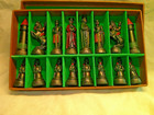        Vintage 1958 Anri Toriart Charlemagne Hand Painted Chess Set Lightly Used -14