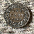 1888 Canadian Circulated One Large Cent Victoria Coin  W53