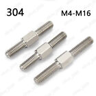 304 Stainless Steel Hex Head Double End Studs Rods Right Left Hand Thread Screws