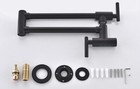 Modern Pot Filler Black Matte Faucet Wall Mount A202