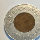 Lincoln Wheat Cent Encased Coin Keep Me Good Luck Say Bub s Beer Winona Minn