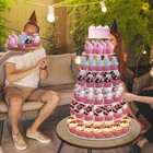 Acrylic Cupcake Tower  7-tier Round Cake Stand For 100 Cupcakes  Dessert Disp   