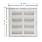 14 In  X 14 In  Steel Return Filter Grille