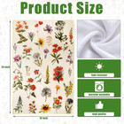 4 Pack Vintage Wildflower Kitchen Dish Towels Floral 16x24 Inch Tea Towels