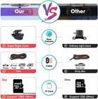 10   Dash Cam Car Rear Mirror View Backup Camera Night Vision 1080p Front Rear
