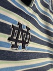 Peter Millar Notre Dame Irish Summer Comfort Striped Golf Polo Size L 11-12 Boys