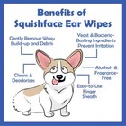 Squishface Ear Wipes - Dog Ear Cleaner Finger Wipes For Itchiness   Odor Control