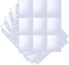 36-pack Trading Card Sleeve Pages 9-pocket Binder Sheets For Sports Game Cards