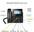 Grandstream Gxp2170  12 Line Hd Ip Phone - Voip - Free Shipping - New