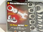 New Gearwrench  9550 10 Piece Stubby Flex Combination Metric Ratcheting Set