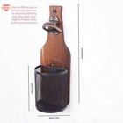 Beer Bottle Opener Cap Catcher Wall Mounted Wooden Rustic Home Bar Man Cave Gift