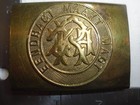 Rare Boer War Zar Transvaal Artillery Other Ranks Brass Belt Buckle-owen 2036