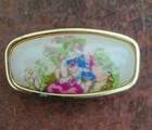 Vintage Gold Tone Lipstick Holder With Mirror