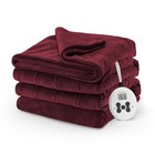 Sunbeam Royal Luxe Cabernet Heated Blanket - Full - Cabernet