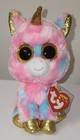 Ty Beanie Boos Fantasia Unicorn  foil Version  6  New Mwmts Stuffed Animal Toy
