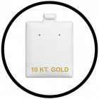 100 Pcs White Puff Pad Earring Card Jewelry Display